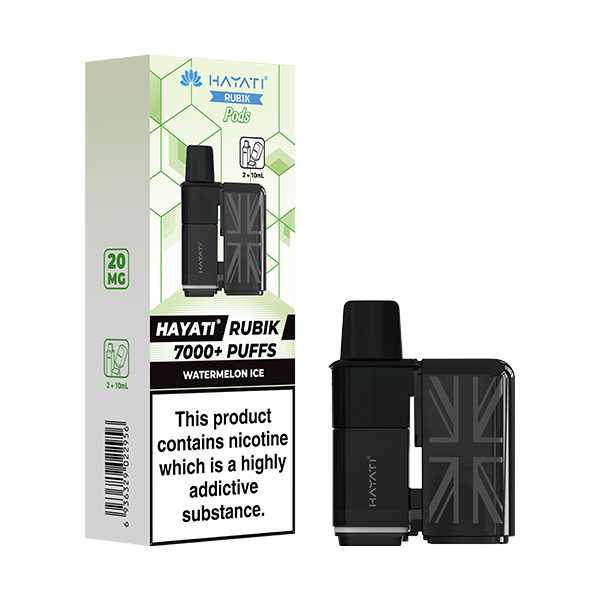 Hayati Rubik 7000 5‑Pod Replacement Box – Flavorful Vaping Pods