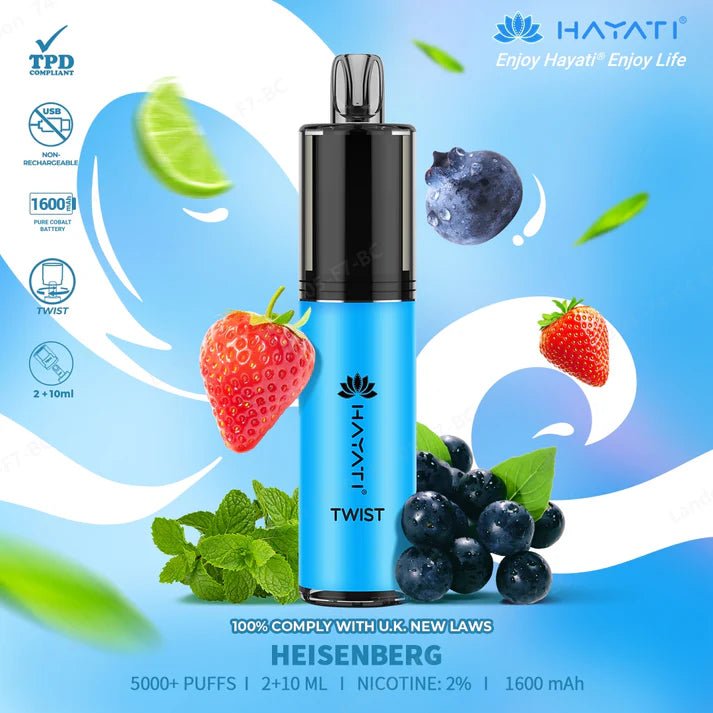 Hayati Twist 5500 Puffs Disposable Vape Pod Kit - Vape Villa