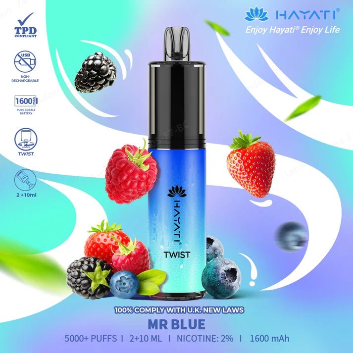 Hayati Twist 5500 Puffs Disposable Vape Pod Kit - Vape Villa