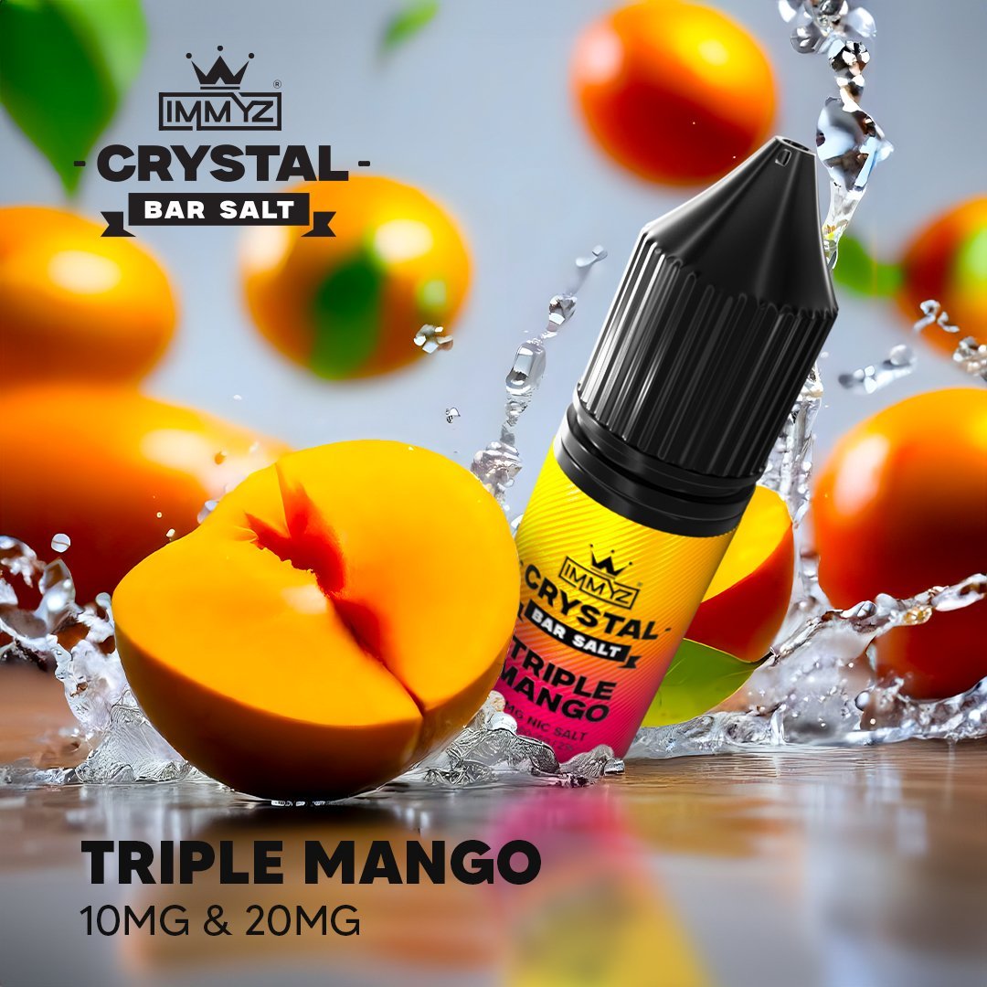 IMMYZ Crystal Bar Nic Salt 10ml E - liquid Pack of 10 - Vape Villa