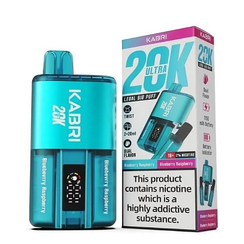 Kabri 20000 Ultra Bar 2 in 1 Disposable Vape Device 20MG - Box of 5 - Vape Villa