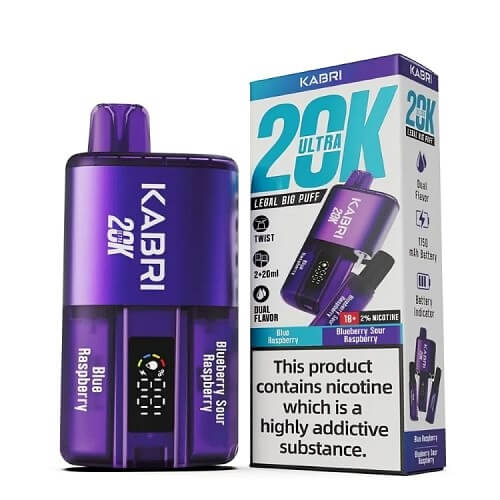Kabri 20000 Ultra Bar 2 in 1 Disposable Vape Device 20MG - Box of 5 - Vape Villa