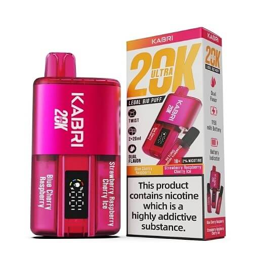 Kabri 20000 Ultra Bar 2 in 1 Disposable Vape Device 20MG - Box of 5 - Vape Villa