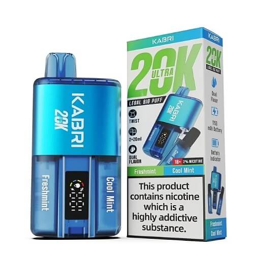 Kabri 20000 Ultra Bar 2 in 1 Disposable Vape Device 20MG - Box of 5 - Vape Villa