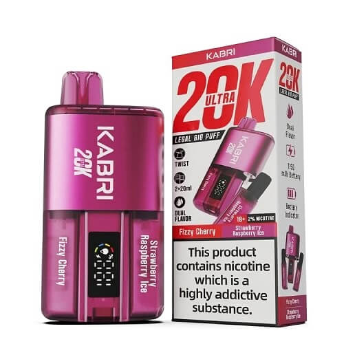 Kabri 20000 Ultra Bar 2 in 1 Disposable Vape Device 20MG - Box of 5 - Vape Villa