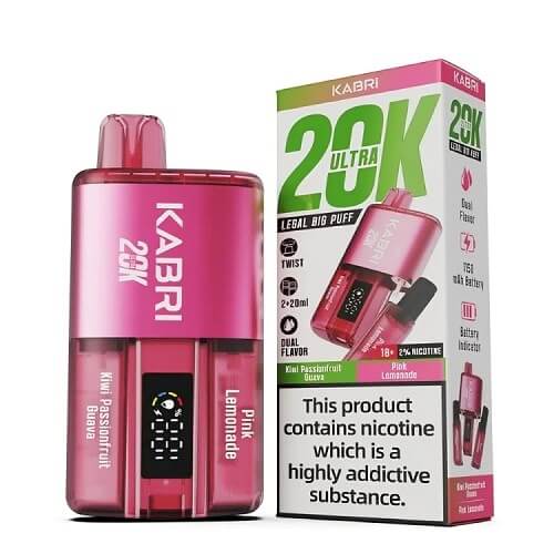 Kabri 20000 Ultra Bar 2 in 1 Disposable Vape Device 20MG - Box of 5 - Vape Villa