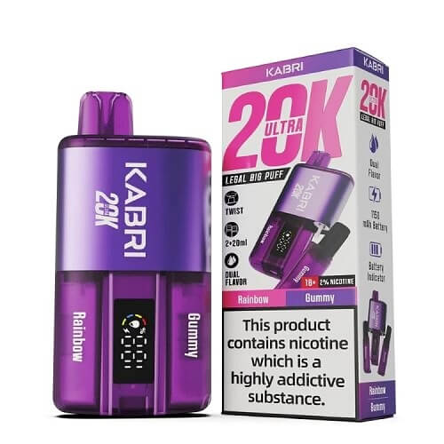 Kabri 20000 Ultra Bar 2 in 1 Disposable Vape Device 20MG - Box of 5 - Vape Villa
