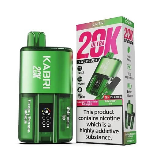 Kabri 20000 Ultra Bar 2 in 1 Disposable Vape Device 20MG - Box of 5 - Vape Villa