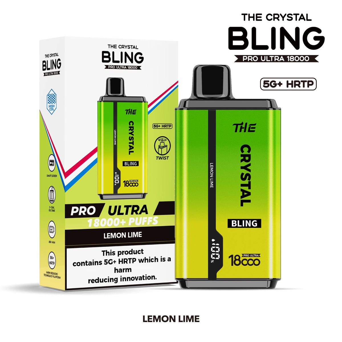 The Crystal Bling Pro Ultra 18000 Disposable Vape The Crystal Bling