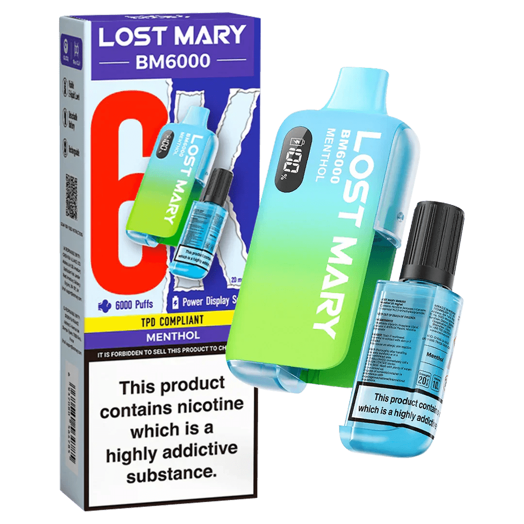 Lost Mary BM6000 Prefilled Disposable Vape Kit (Box of 5) - Vape Villa