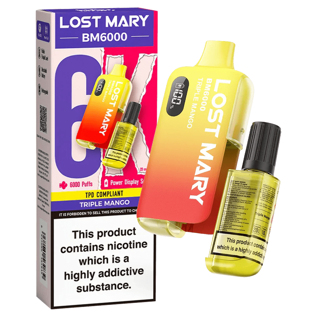 Lost Mary BM6000 Prefilled Disposable Vape Kit (Box of 5) - Vape Villa