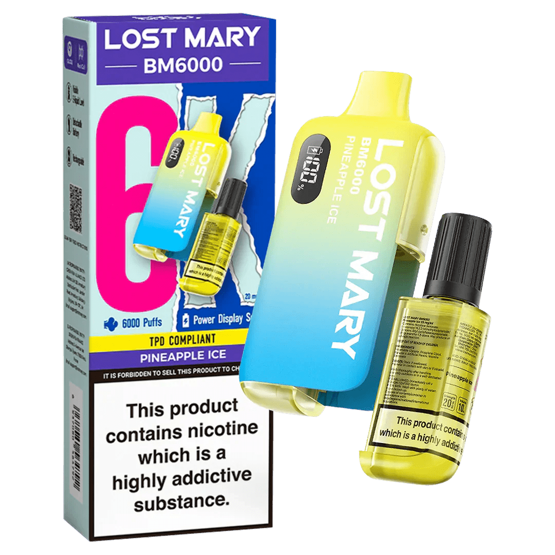 Lost Mary BM6000 Prefilled Disposable Vape Kit (Box of 5) - Vape Villa