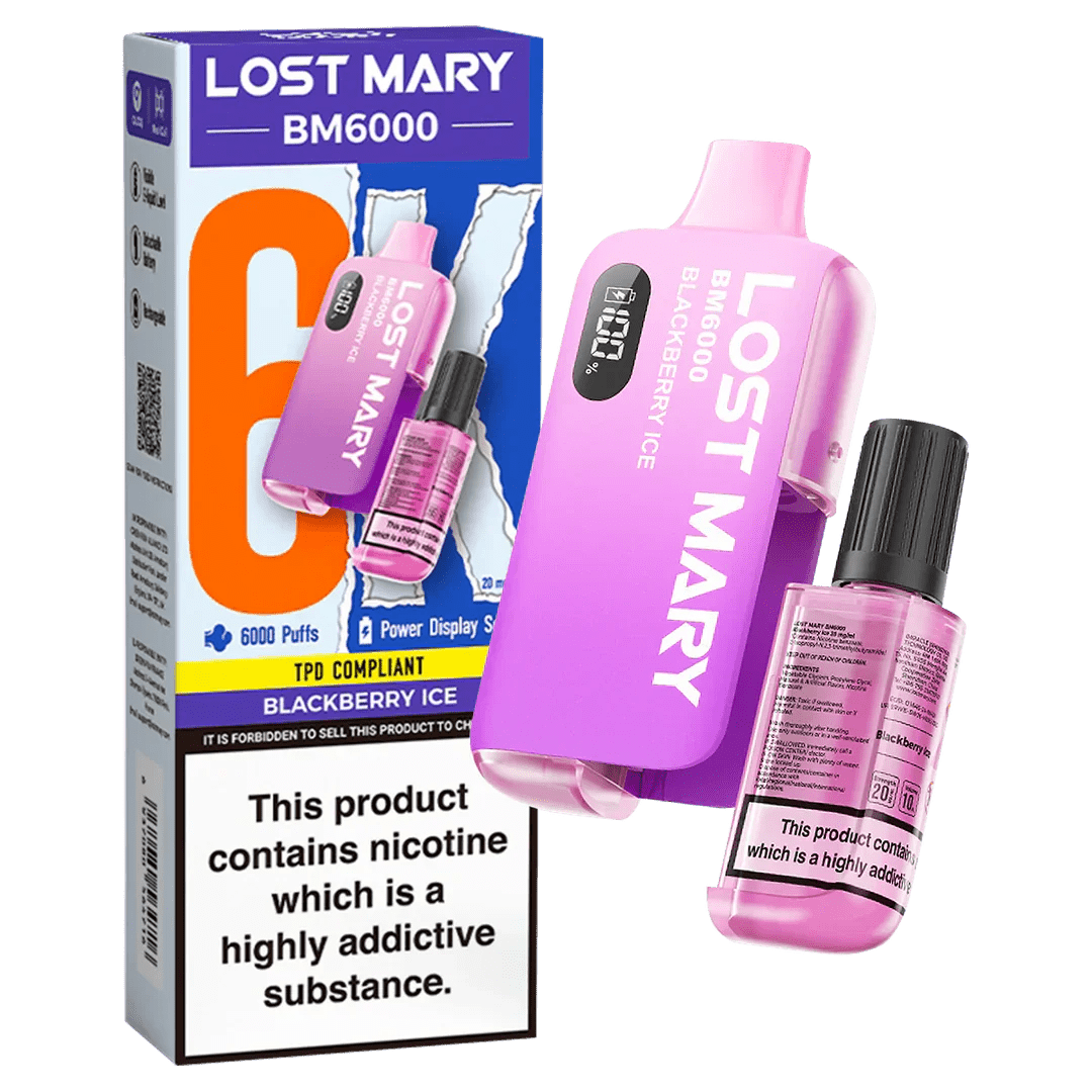 Lost Mary BM6000 Prefilled Disposable Vape Kit (Box of 5) - Vape Villa