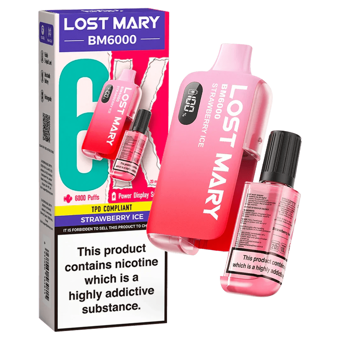 Lost Mary BM6000 Prefilled Disposable Vape Kit (Box of 5) - Vape Villa