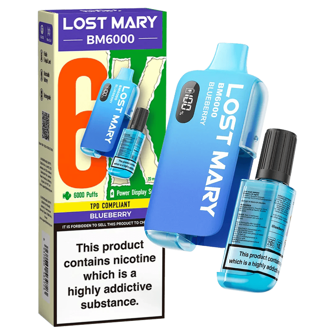 Lost Mary BM6000 Prefilled Disposable Vape Kit (Box of 5) - Vape Villa