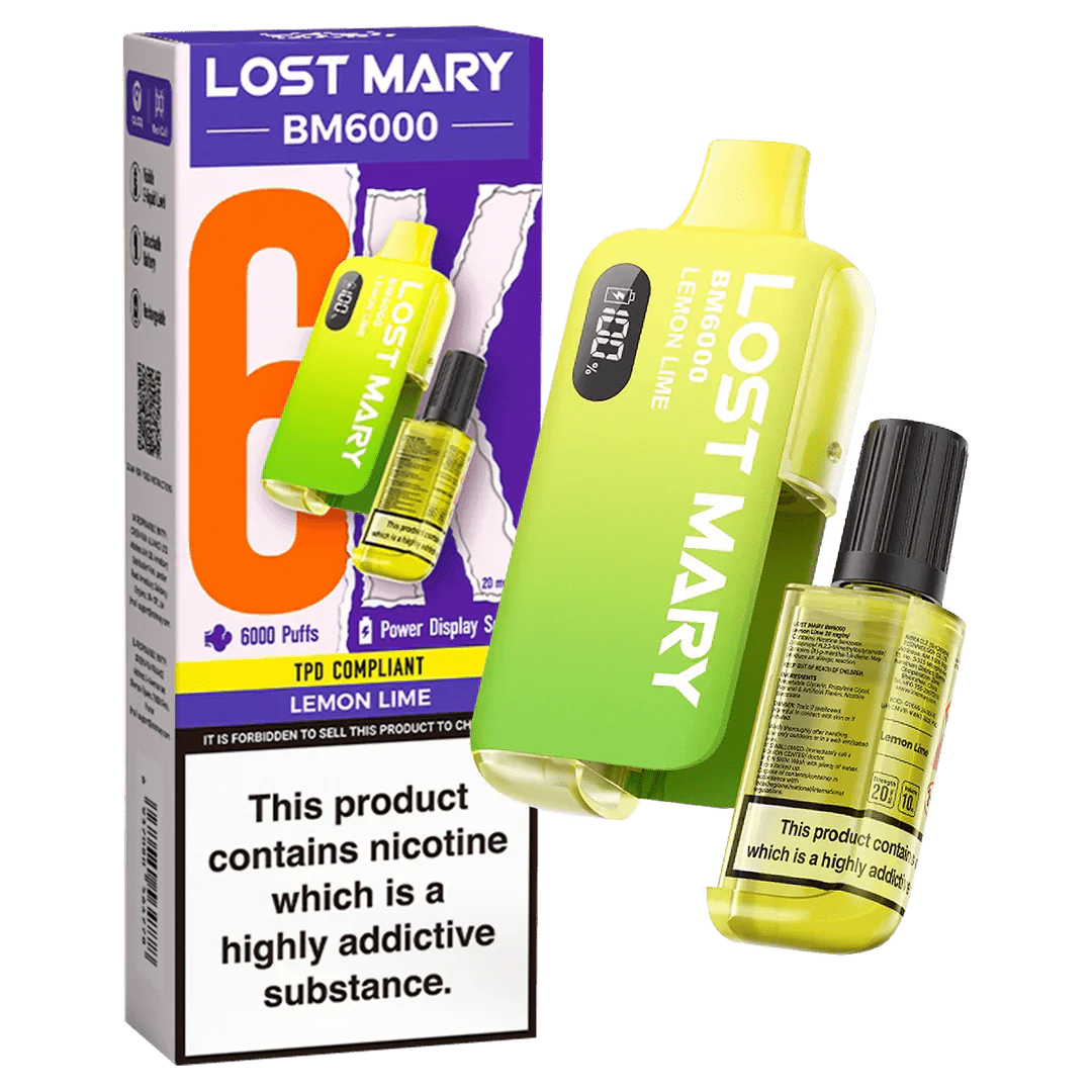 Lost Mary BM6000 Prefilled Disposable Vape Kit (Box of 5) - Vape Villa