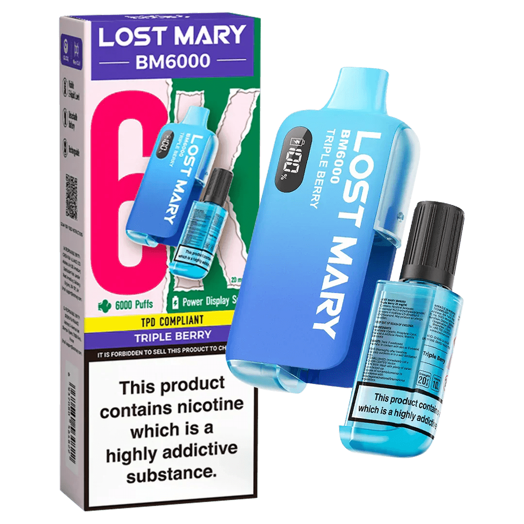 Lost Mary BM6000 Prefilled Disposable Vape Kit - Vape Villa