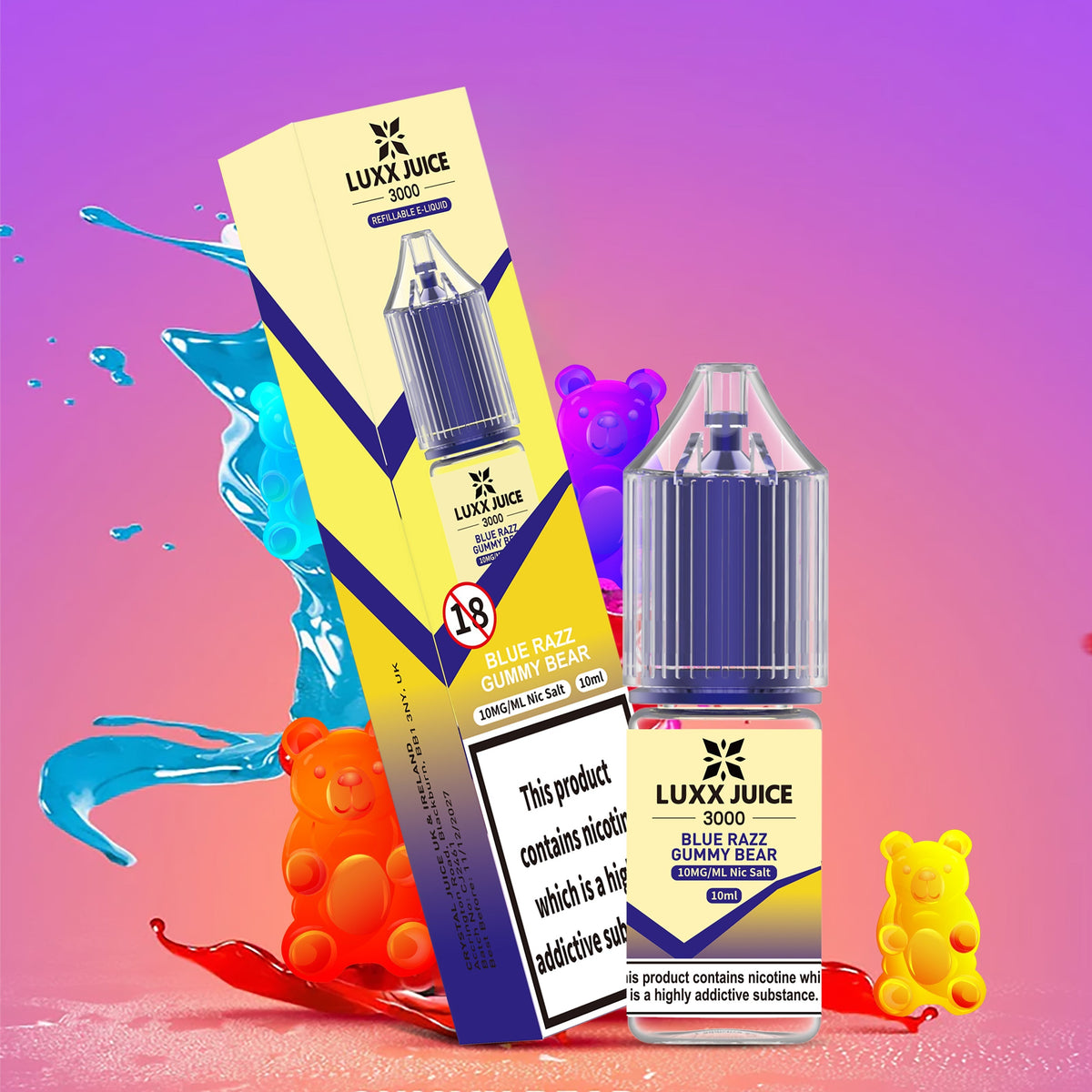 Luxxe Juice 3000 Nic Salts 10ml E - liquids Box of 10 - Vape Villa
