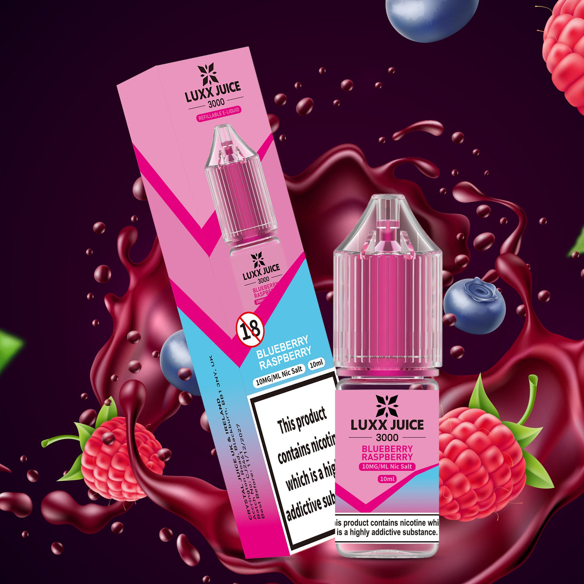 Luxxe Juice 3000 Nic Salts 10ml E - liquids Box of 10 - Vape Villa