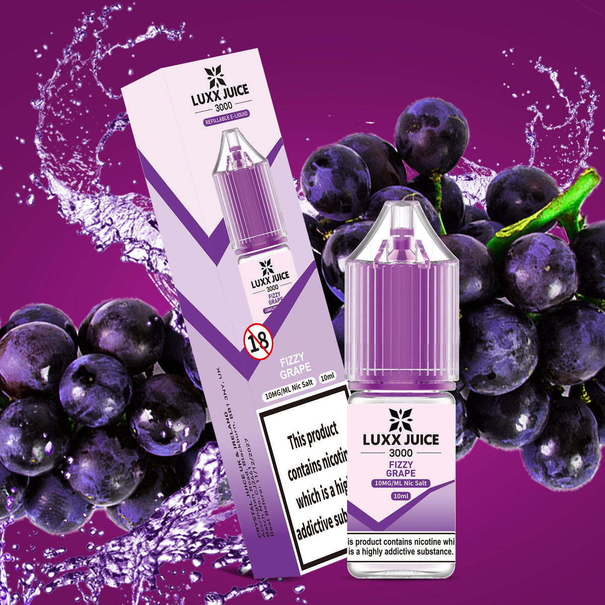 Luxxe Juice 3000 Nic Salts 10ml E - liquids Box of 10 - Vape Villa