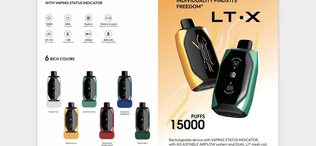 Olit LT.X 15000 Puffs Disposable Vape - Vape Villa