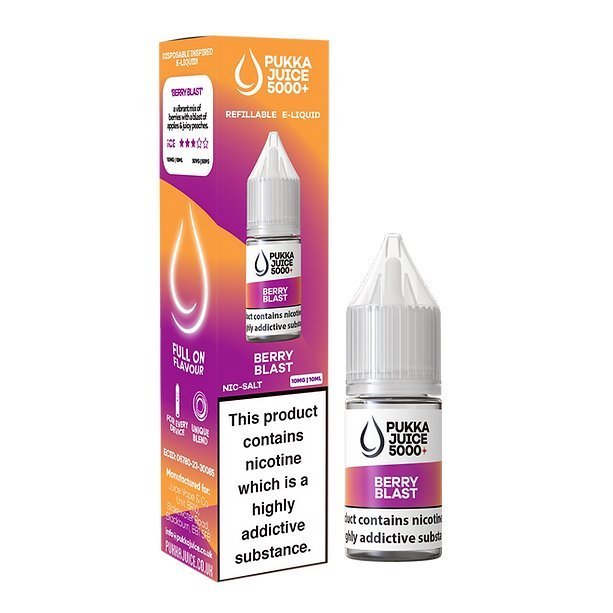 Pukka Juice 5000+ Nic Salts 10ml - Box of 10 - Vape Villa