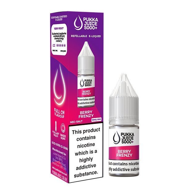 Pukka Juice 5000+ Nic Salts 10ml - Box of 10 - Vape Villa