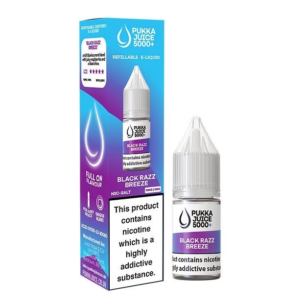 Pukka Juice 5000+ Nic Salts 10ml - Box of 10 - Vape Villa