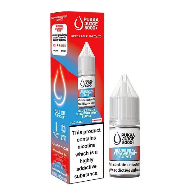 Pukka Juice 5000+ Nic Salts 10ml - Box of 10 - Vape Villa