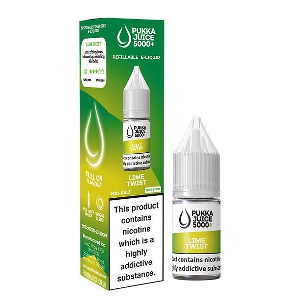 Pukka Juice 5000+ Nic Salts 10ml - Box of 10 - Vape Villa