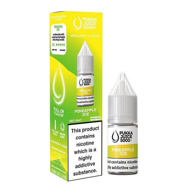 Pukka Juice 5000+ Nic Salts 10ml - Box of 10 - Vape Villa
