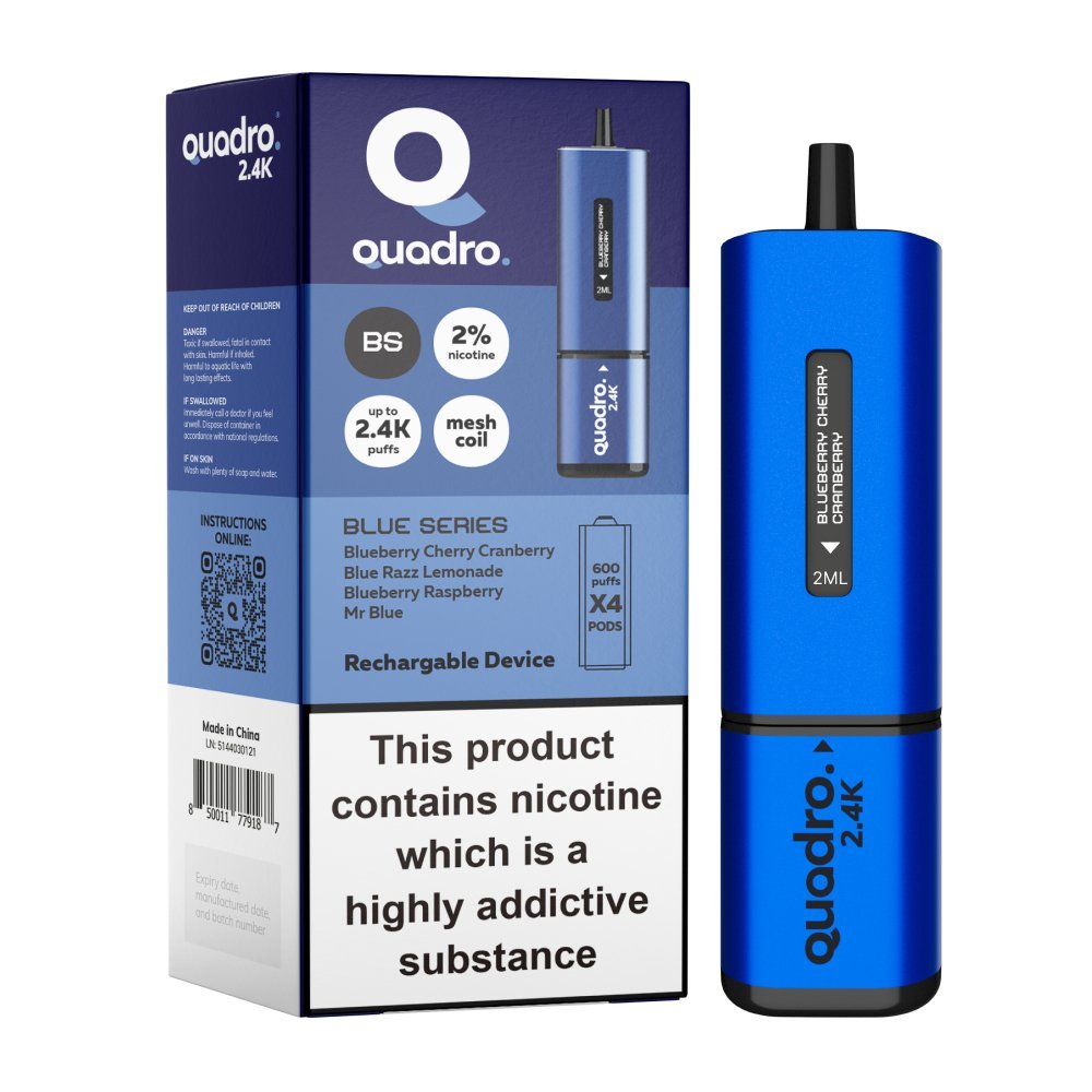 Quadro 2400 Puffs 4 in 1 Disposable Vape Device - Vape Villa