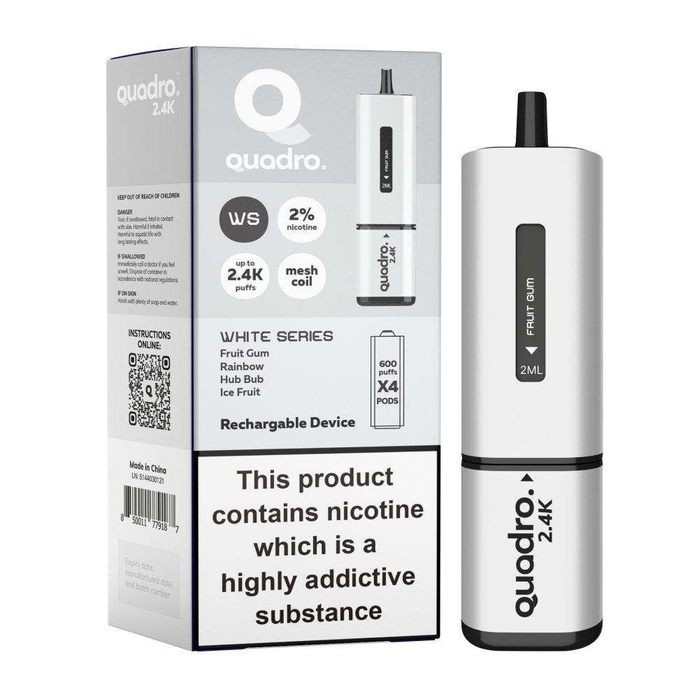 Quadro 2400 Puffs 4 in 1 Disposable Vape Device - Vape Villa