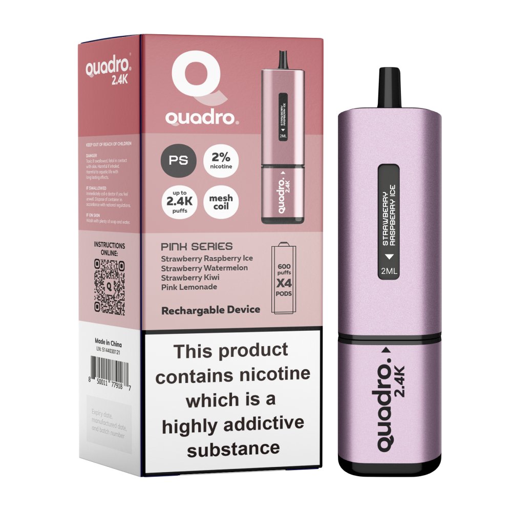 Quadro 2400 Puffs 4 in 1 Disposable Vape Device - Vape Villa