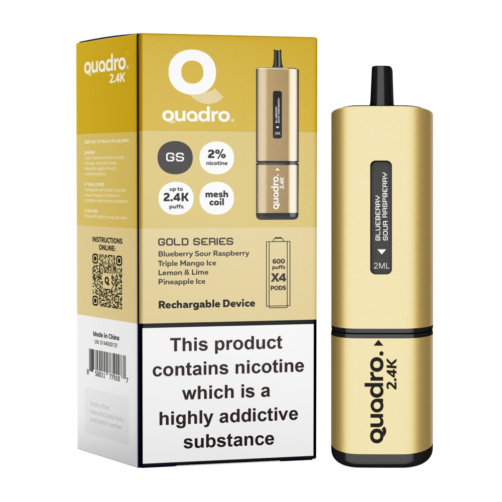 Quadro 2400 Puffs 4 in 1 Disposable Vape Device - Vape Villa