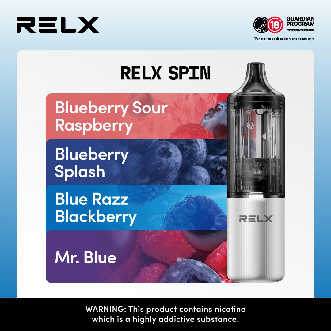 Relx Spin 4000 Puffs Disposable Vape Pod Kit - Vape Villa