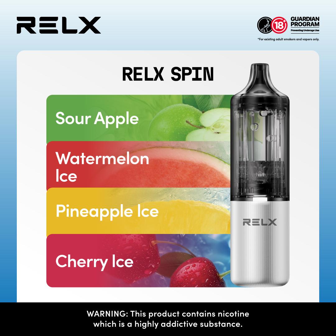 Relx Spin 4000 Puffs Disposable Vape Pod Kit - Vape Villa