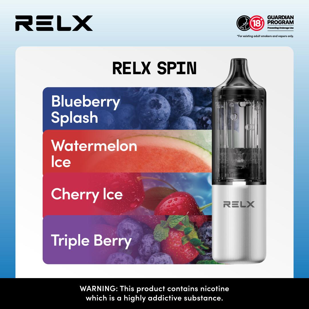 Relx Spin 4000 Puffs Disposable Vape Pod Kit - Vape Villa