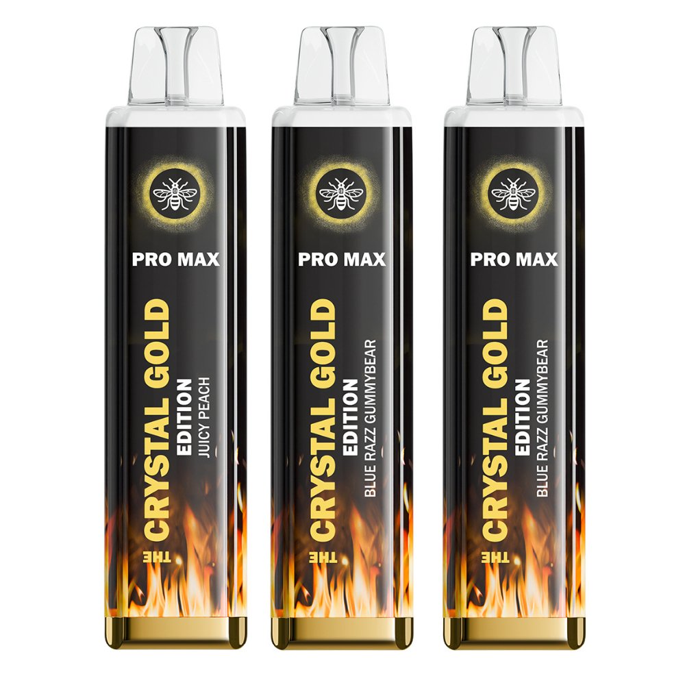 The Crystal Pro Max Gold Edition 4500 Puffs Disposable Vape Device - Vape Villa