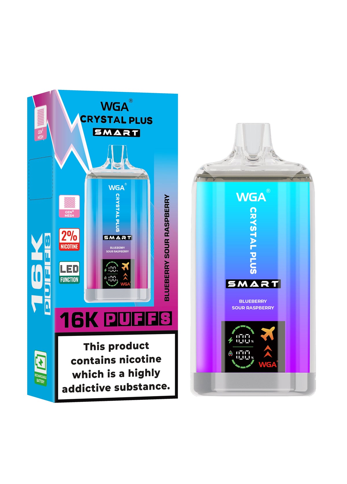 WGA Crystal Plus Smart 16000 Puffs Disposable Vape - Vape Villa