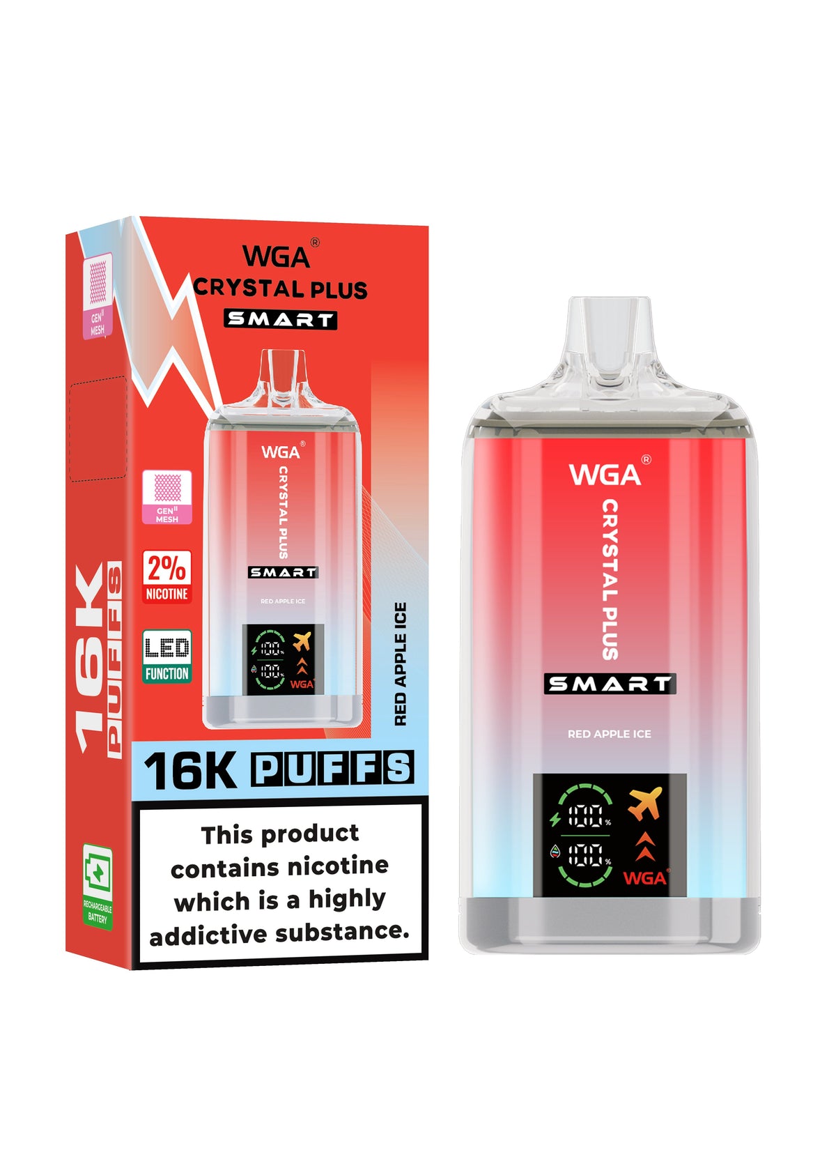 WGA Crystal Plus Smart 16000 Puffs Disposable Vape - Vape Villa