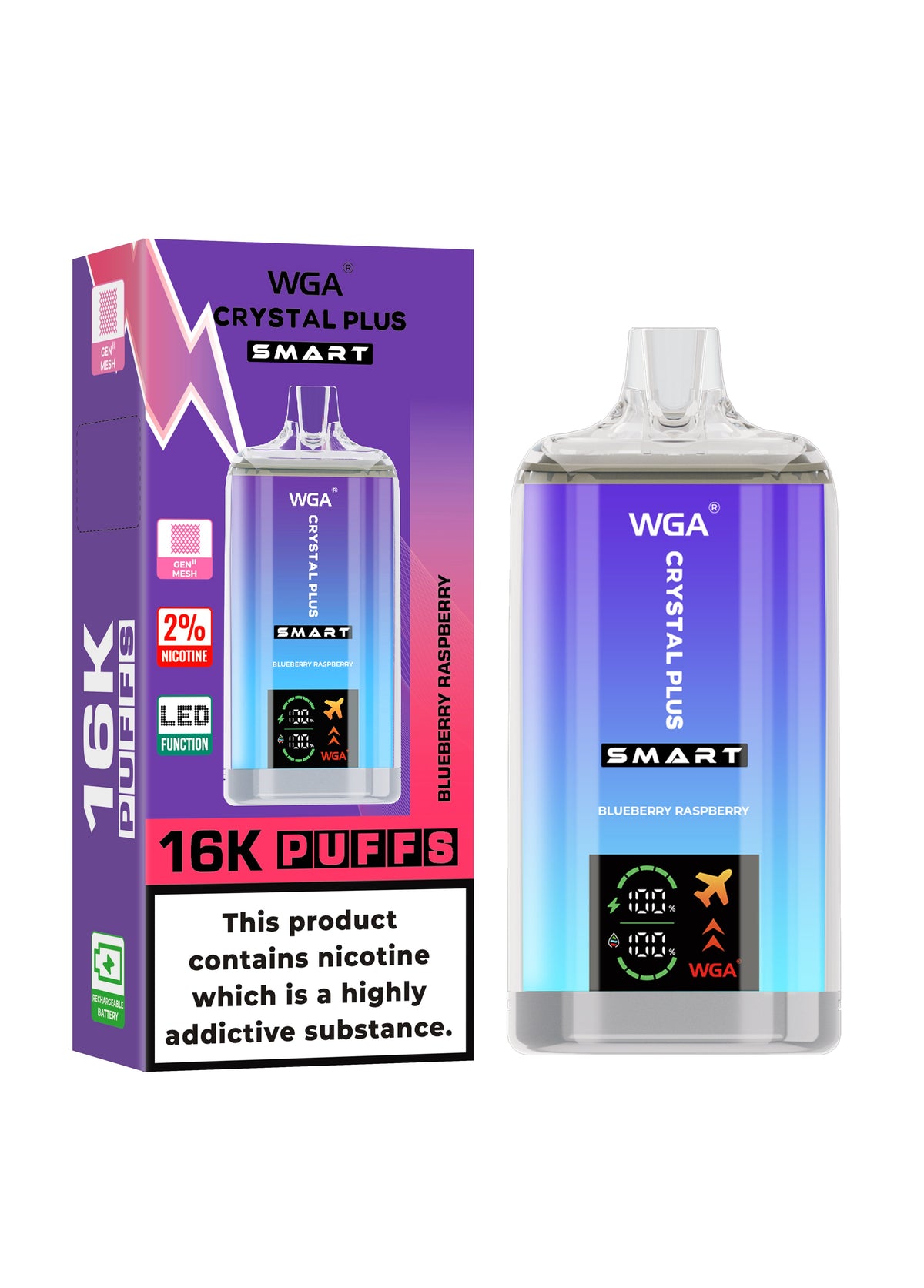 WGA Crystal Plus Smart 16000 Puffs Disposable Vape - Vape Villa