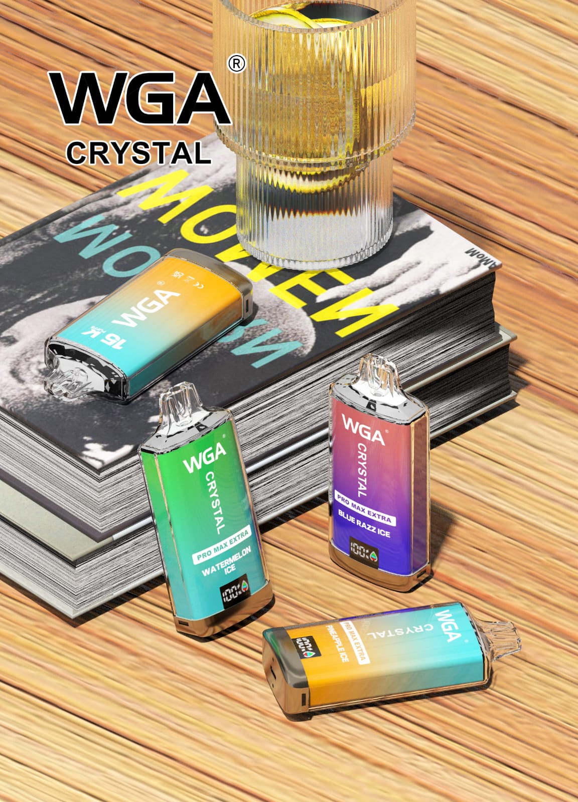 WGA The Crystal Pro Max Extra 15k Puffs Disposable Vape Pack of 10 - Vape Villa