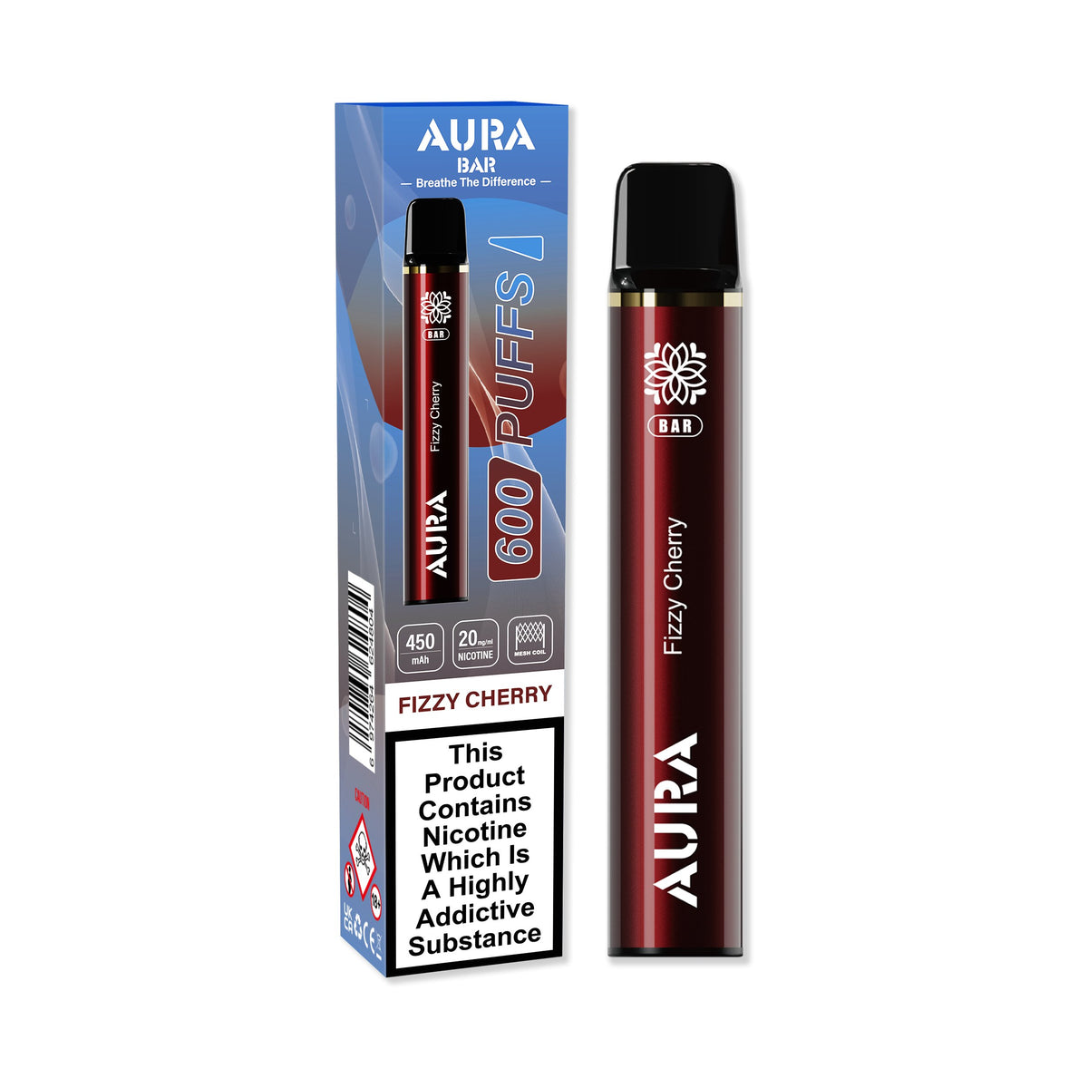 Aura Bar 600 Puffs Disposbale Vape Pod Box of 10 - Vape Villa