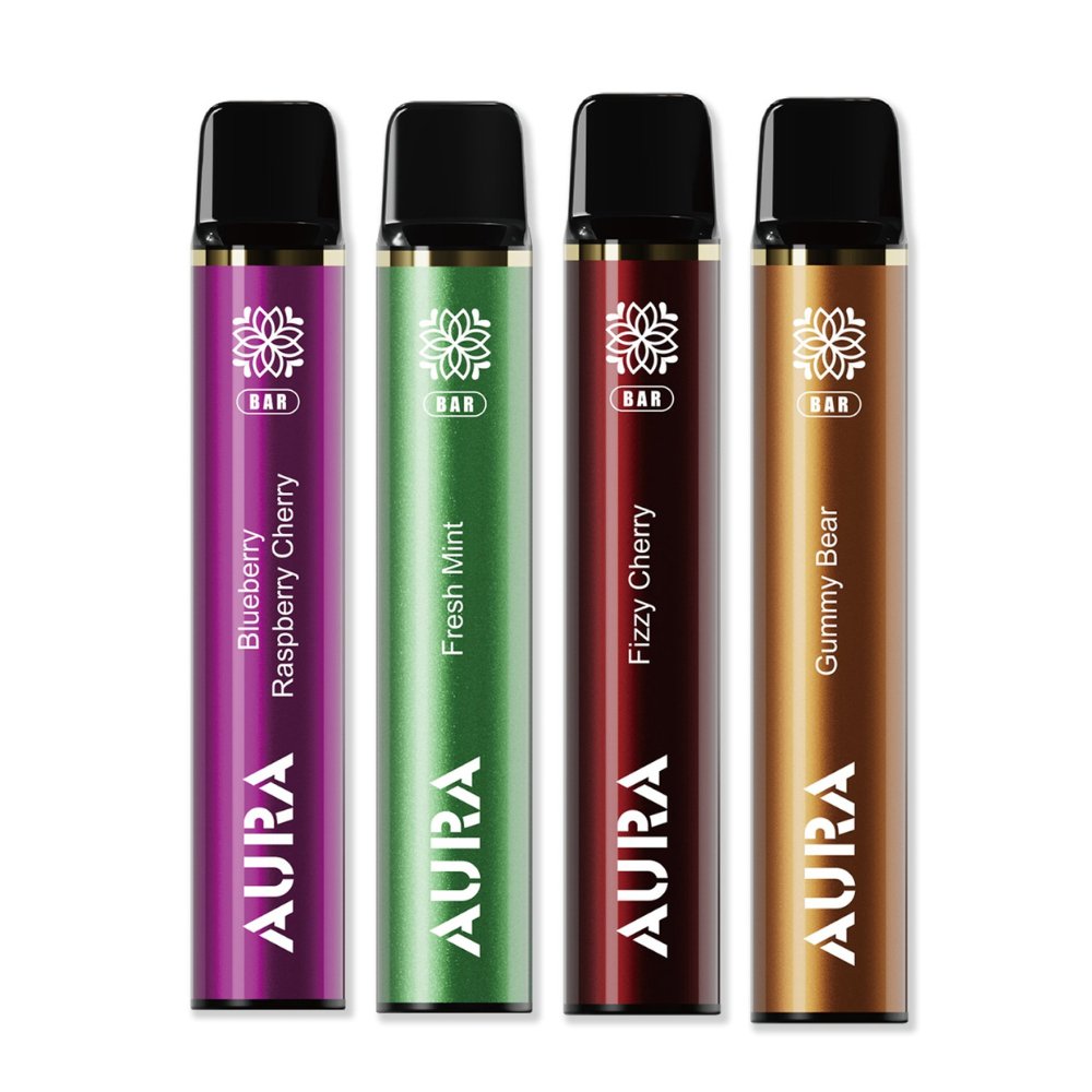 Aura Bar 600 Puffs Disposbale Vape Pod Box of 10 - Vape Villa