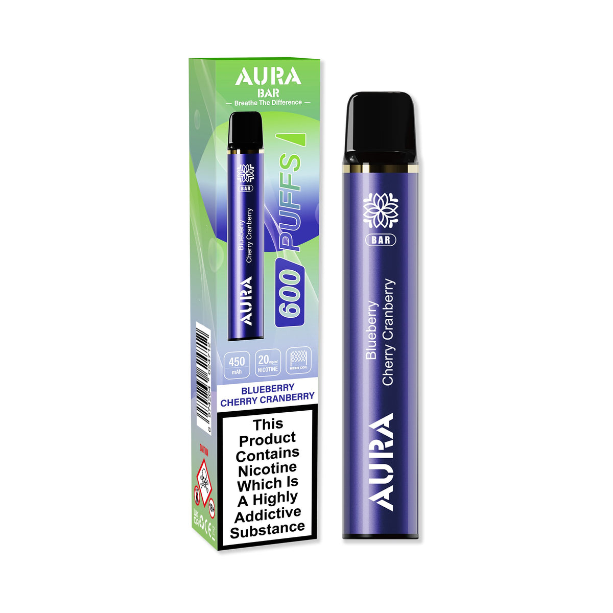 Aura Bar 600 Puffs Disposbale Vape Pod Box of 10 - Vape Villa