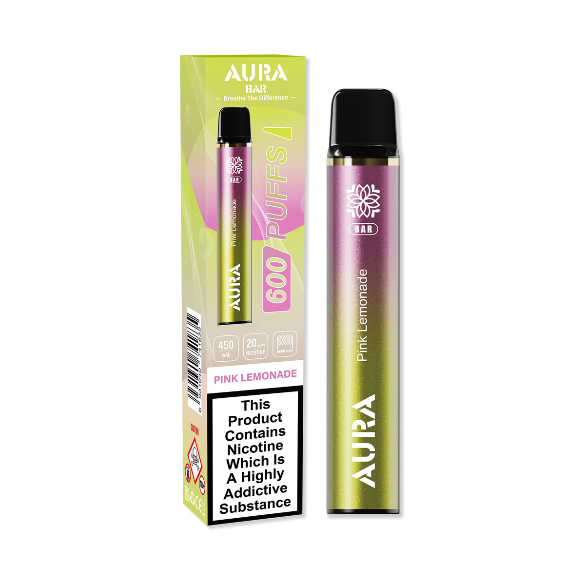 Aura Bar 600 Puffs Disposbale Vape Pod Box of 10 - Vape Villa