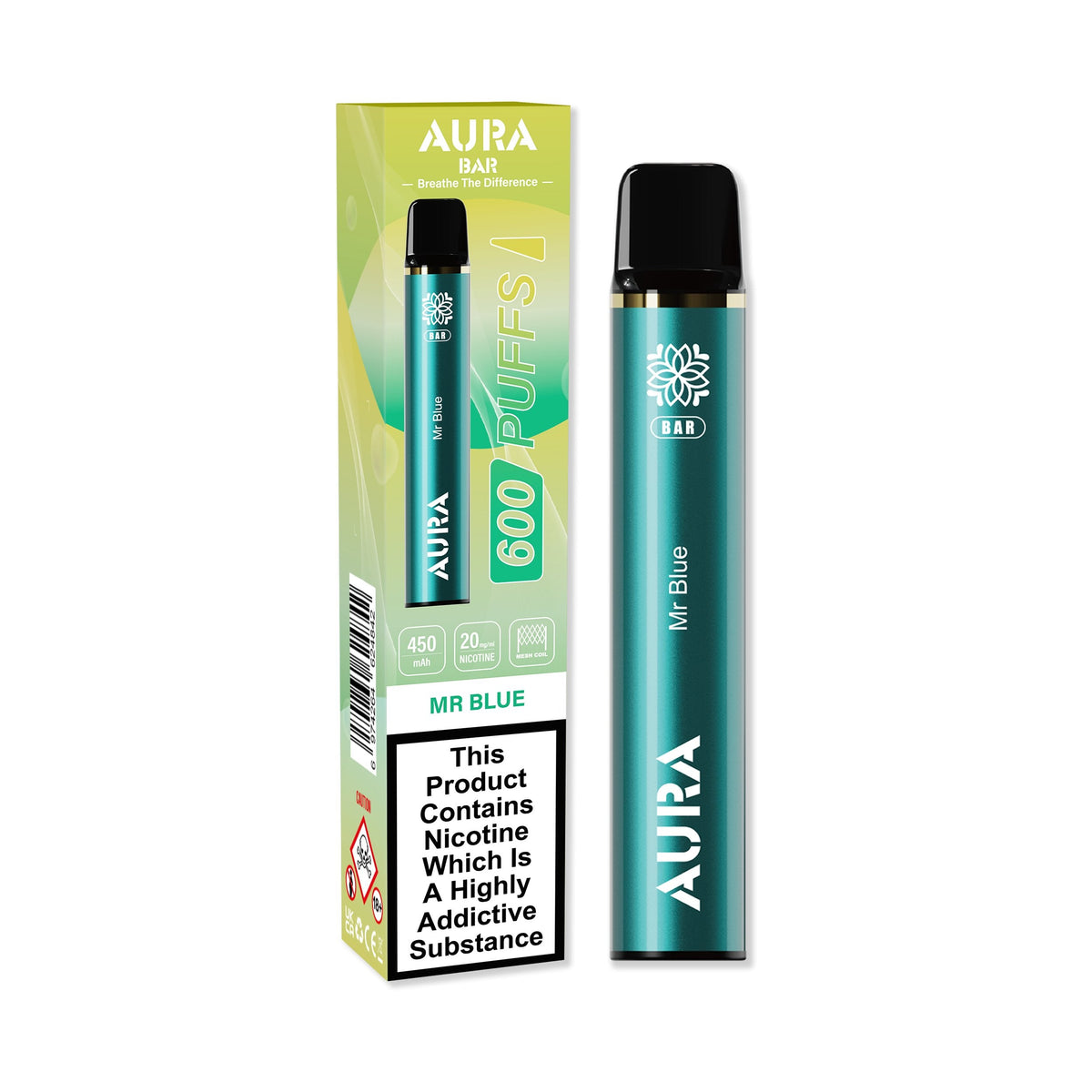 Aura Bar 600 Puffs Disposbale Vape Pod Box of 10 - Vape Villa