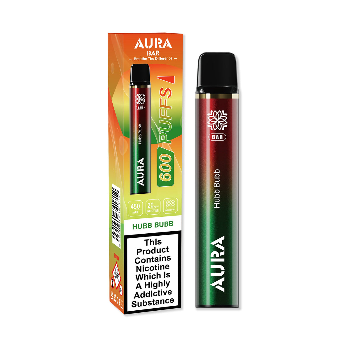 Aura Bar 600 Puffs Disposbale Vape Pod Box of 10 - Vape Villa