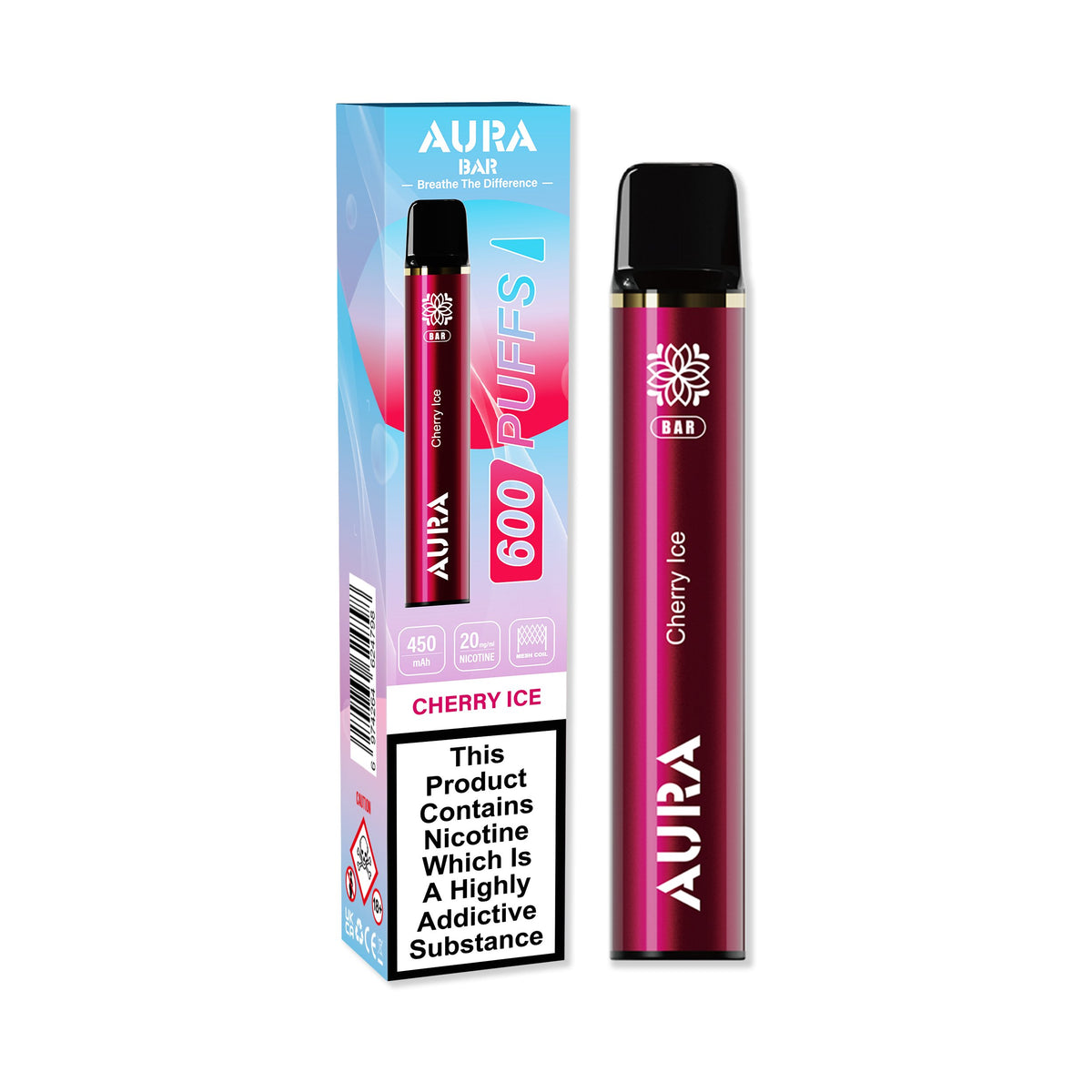 Aura Bar 600 Puffs Disposbale Vape Pod Box of 10 - Vape Villa